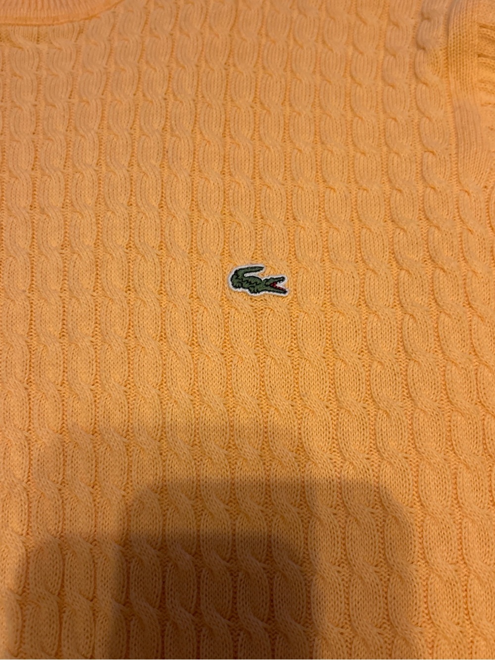 Lacoste orang Cable Knit Sweater with Crocodile Logo - Picture 2 of 5